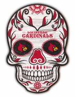 Louisville Cardinals 12" Sugar Skull Sign