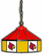 Louisville Cardinals 14" Glass Pub Lamp