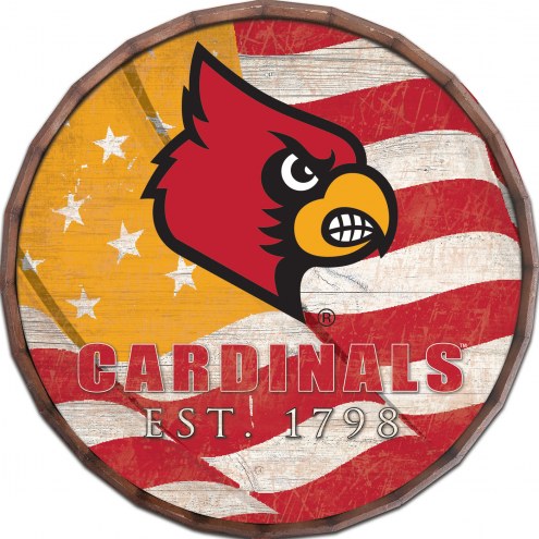 Louisville Cardinals 16&quot; Flag Barrel Top