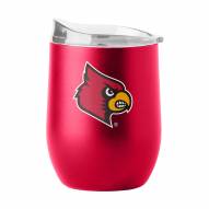 Louisville Cardinals 16 oz. Flipside Powder Coat Curved Beverage Glass