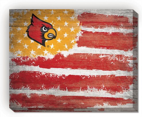 Louisville Cardinals 16&quot; x 20&quot; Flag Canvas Print