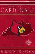 Louisville Cardinals 17" x 26" Coordinates Sign