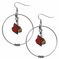 Louisville Cardinals 2" Hoop Earrings