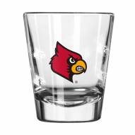 Louisville Cardinals 2 oz. Satin Etch Shot Glass