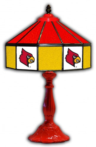 Louisville Cardinals 21&quot; Glass Table Lamp