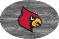 Louisville Cardinals 46" Distressed Wood Oval Sign
