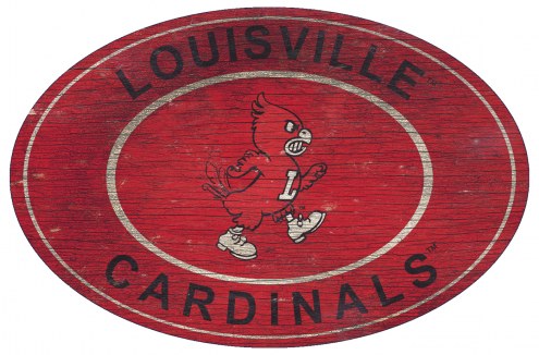 Louisville Cardinals 46&quot; Heritage Logo Oval Sign
