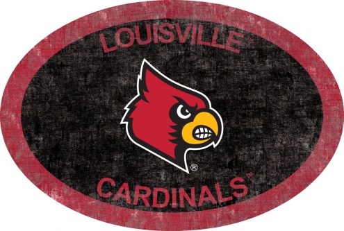Louisville Cardinals 46&quot; Team Color Oval Sign