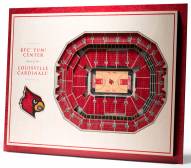 Louisville Cardinals 5-Layer StadiumViews 3D Wall Art
