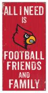 Louisville Cardinals 6" x 12" Friends & Family Sign