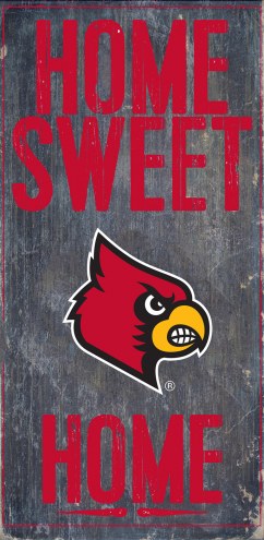 Louisville Cardinals 6&quot; x 12&quot; Home Sweet Home Sign