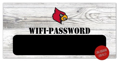 Louisville Cardinals 6&quot; x 12&quot; Wifi Password Sign