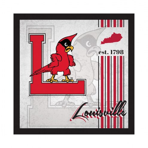 Louisville Cardinals Album 10&quot; x 10&quot; Sign