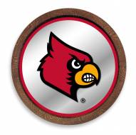 Louisville Cardinals Barrel Top Mirrored Wall Sign