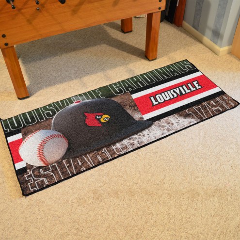Louisville Cardinals Baseball Runner Rug
