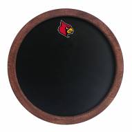Louisville Cardinals Chalkboard ""Faux"" Barrel Top Sign