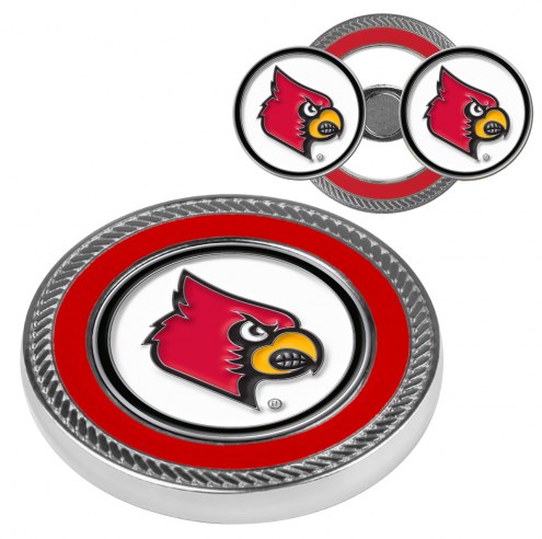 Louisville Cardinals Challenge Coin with 2 Ball Markers