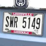 Louisville Cardinals Chrome Metal License Plate Frame