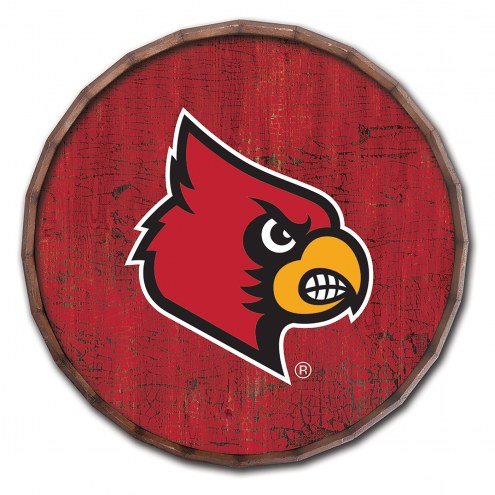 Louisville Cardinals Cracked Color 16&quot; Barrel Top