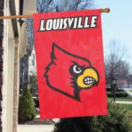 Louisville Cardinals NCAA Applique 2-Sided Banner Flag