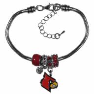 Louisville Cardinals Euro Bead Bracelet