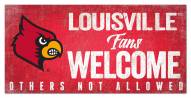 Louisville Cardinals Fans Welcome Sign