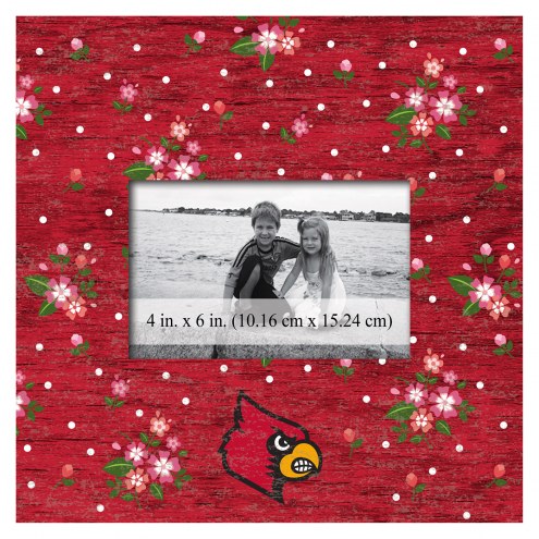 Louisville Cardinals Floral 10&quot; x 10&quot; Picture Frame