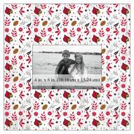 Louisville Cardinals Floral Pattern 10" x 10" Picture Frame