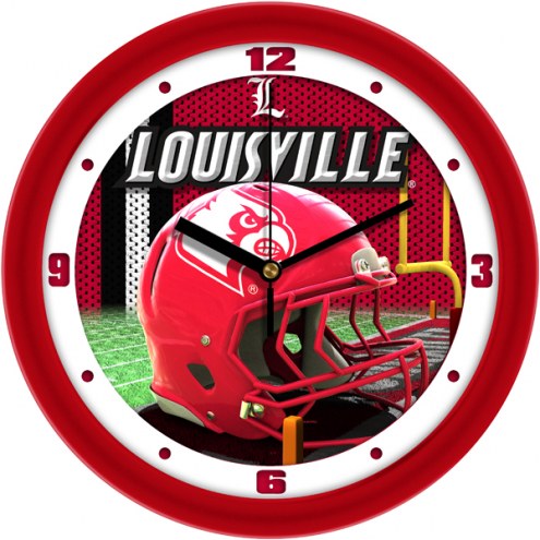 Louisville Cardinals Football Helmet Wall Clock