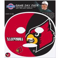 Louisville Cardinals Game Face Temporary Tattoo