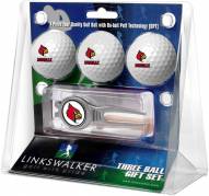 Louisville Cardinals Golf Ball Gift Pack with Kool Tool