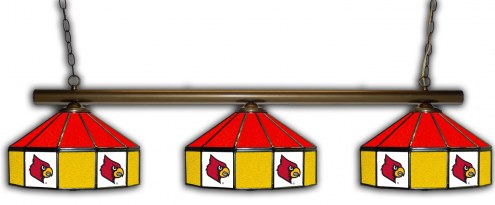 Louisville Cardinals 3 Shade Pool Table Light