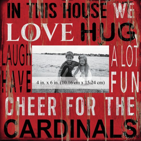 Louisville Cardinals In This House 10&quot; x 10&quot; Picture Frame