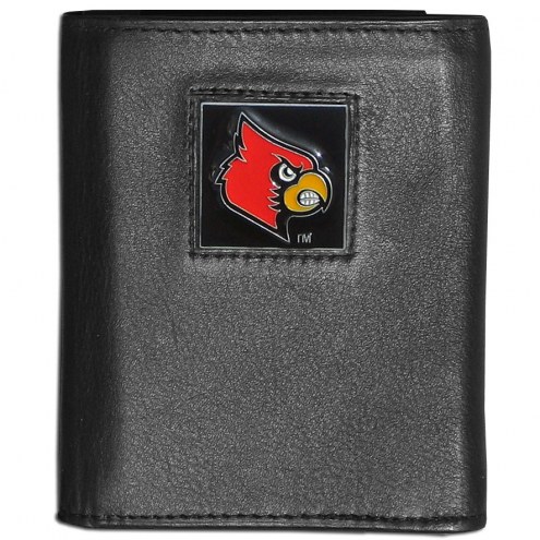 Louisville Cardinals Leather Tri-fold Wallet