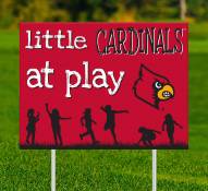 Louisville Cardinals Little Fans at Play 2-Sided Yard Sign
