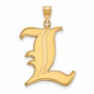 Louisville Cardinals NCAA Sterling Silver Gold Plated Extra Large Pendant