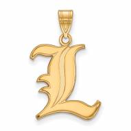 Louisville Cardinals NCAA Sterling Silver Gold Plated Large Pendant