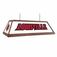 Louisville Cardinals Premium Wood Pool Table Light