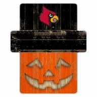 Louisville Cardinals Pumpkin Cutout with Stake