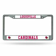 Louisville Cardinals Chrome License Plate Frame