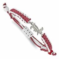 Louisville Cardinals Stainless Steel Adjustable Cord Bracelet