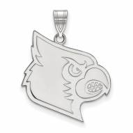 Louisville Cardinals Sterling Silver Extra Large Pendant