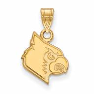 Louisville Cardinals Sterling Silver Gold Plated Small Pendant