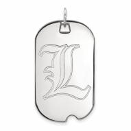 Louisville Cardinals Sterling Silver Large Dog Tag