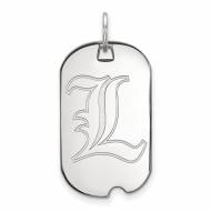 Louisville Cardinals Sterling Silver Small Dog Tag