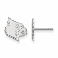 Louisville Cardinals Sterling Silver Small Post Earrings
