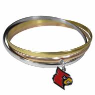 Louisville Cardinals Tri-color Bangle Bracelet