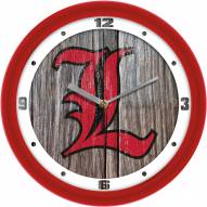 Louisville Cardinals Weathered Wood Wall Clock
