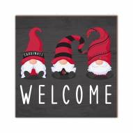 Louisville Cardinals Welcome Gnomes 10" x 10" Sign
