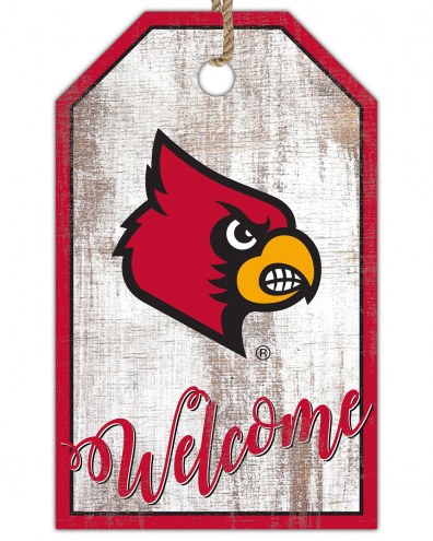 Louisville Cardinals Welcome Team Tag 11&quot; x 19&quot; Sign